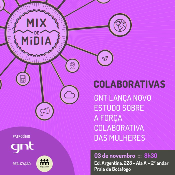 grupodemidia's tweet photo. O empoderamento feminino em pauta. Não perca o novo #MixdeMídia com a presença do GNT, da Globosat. →https://t.co/9zPaMhnKCk https://t.co/QzQyyb4oKz