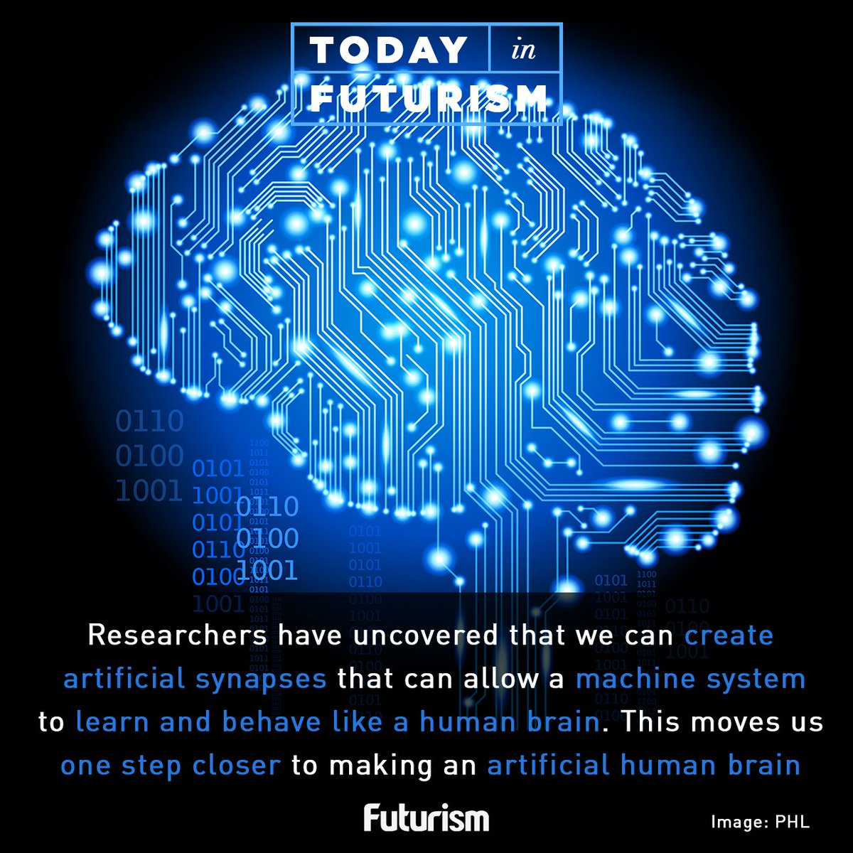 futurism's tweet image. #ArtificialSynapse