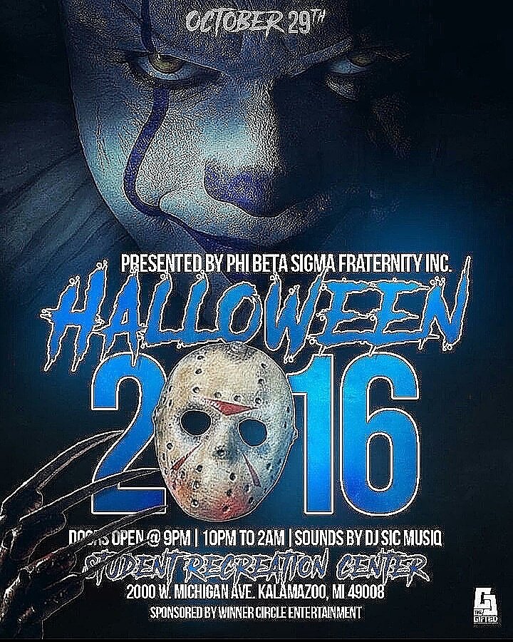 wmu_turnup's tweet photo. #SigmaWeek2k16  SIGMAS  GOT YALL COVERED. 🚨 HAUNTED HOUSE, BBQ, SKATING PARTY ALL FREE!!! 🚨 BLUE MASSACRE HALLOWEEN PARTY SATURDAY #Wmu20 https://t.co/Hds0SJNA88