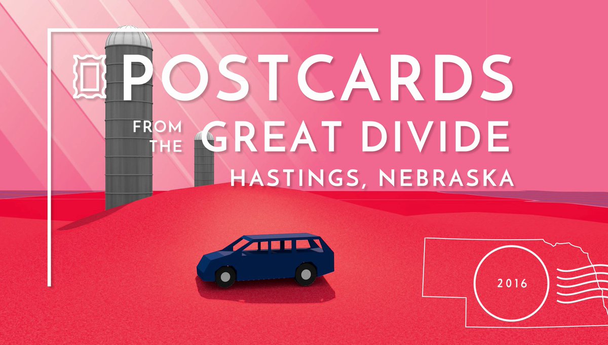 politipostcards's tweet photo. One woman. Lots of highway miles. Watch this intrepid Nebraska Democrat take on a Red State. https://t.co/5MgKx3zZEg #politicalpostcards https://t.co/9corrEoa4h