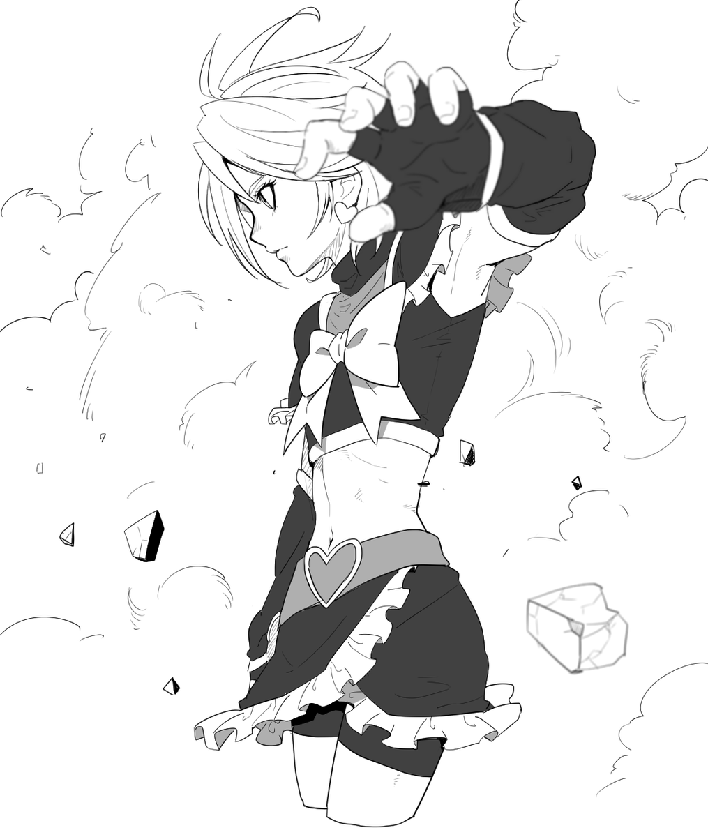 イケメンキュアブラック!!#プリキュア版深夜の真剣お絵描き60分一本勝負 