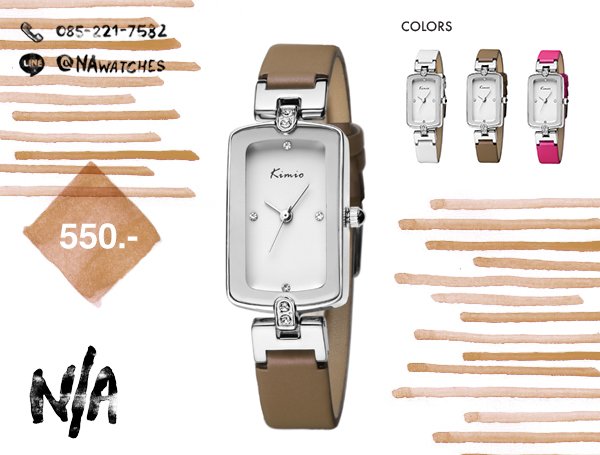 NAwatches's tweet photo. Kimio Fashion Casual Waterproof Genuine Leather
► ราคา 550 บาท 
Line: @nawatches https://t.co/b1WzUgkb5U