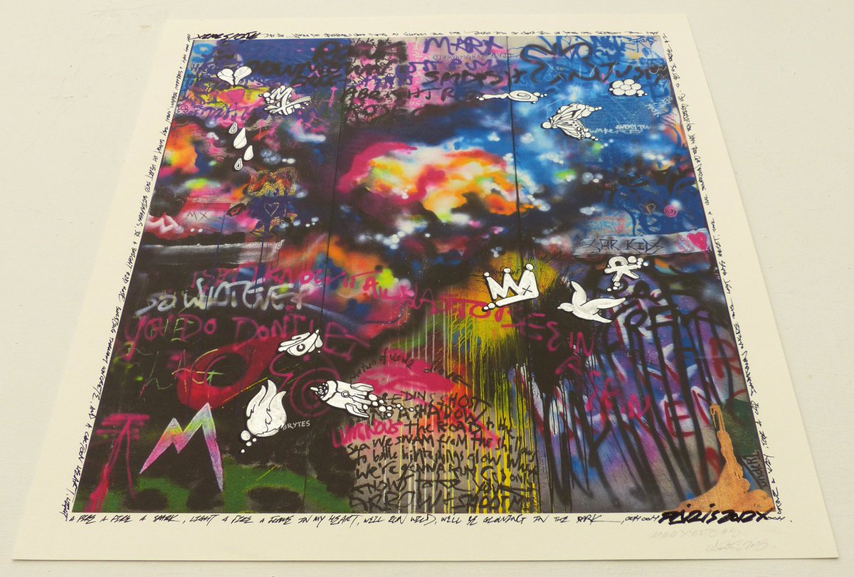BeyondGraffiti's tweet photo. One of only 2..., available at 9.30pm GMT, Link to follow.  Happy Birthday Mylo Xyloto , 5 today X https://t.co/R9ClPBTUvL