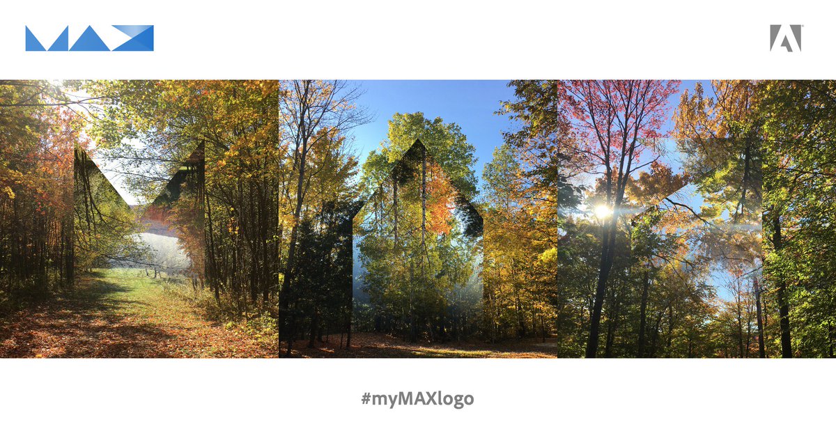 teejVT's tweet photo. Getting excited for #AdobeMax next week. Here's my #MAXlogo featuring #VT foliage. https://t.co/e2YuIdTtdj
