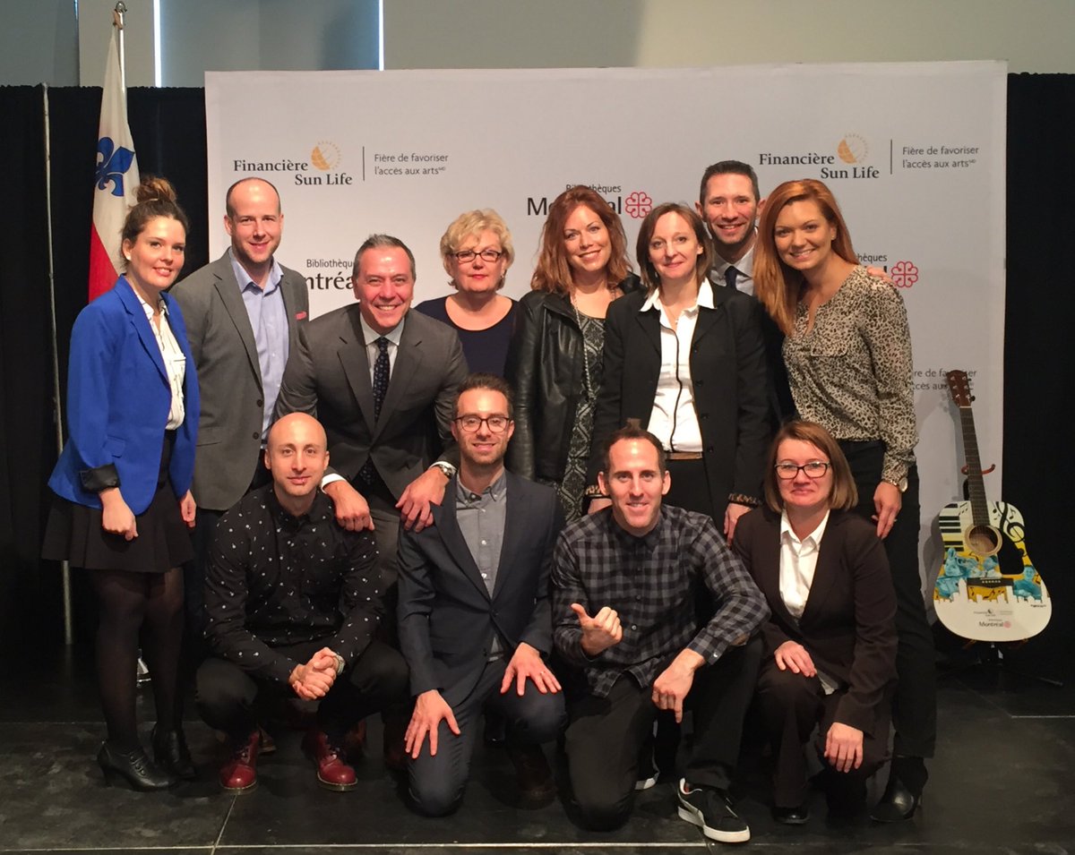 Very excited to launch the <a href="/SunLifeCA/">Sun Life Canada</a> Musical Instrument Lending program with <a href="/bibliomontreal/">Bibliothèques de Montréal</a> &amp; <a href="/simpleplan/">Simple Plan</a> #offrirLaMusique