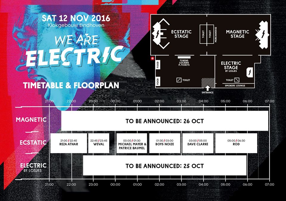 Here we go: de timetable van de Ecstatic! ⚡Dé stage waar de (live) spanning van het begin tot 6:30 voelbaar is. One down, two to go...!