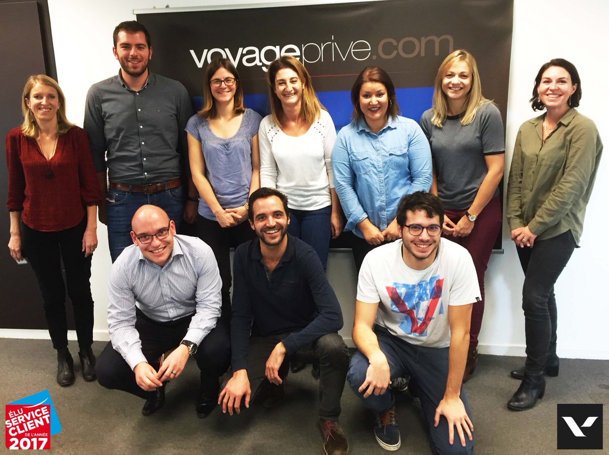 voyageprive's tweet photo. #Voyageprivé élu Service Client de l’année 2017, dans la catégorie #tourisme. 🎉 Une belle récompense pour notre équipe ! #ESCDA2017 https://t.co/vkAsu0qkv4