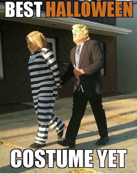 #Halloween costumes are going to be interesting this year... #yikes rt

#Trump
#Clinton
#Election2016