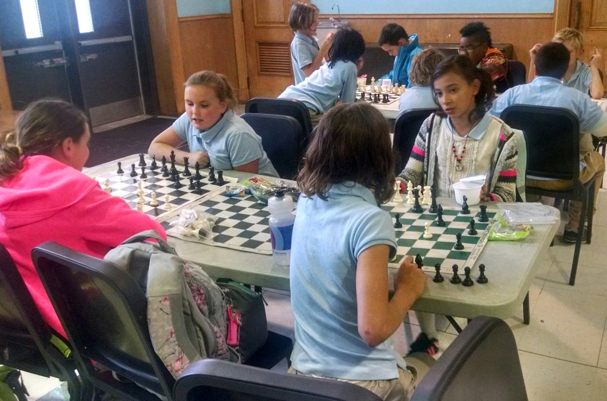friendsofadaire's tweet photo. @AdaireSchool chess: this week, focused on knights - how they move, when to move, where they're strong. Lots of good thinking. @ASAPChess https://t.co/2KaftuulTv