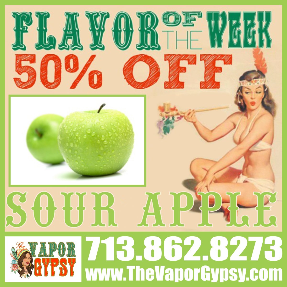 TheVaporGypsy's tweet photo. #flavoroftheweek #sourapple #eliquid #ejuice #vapor #vape #vapelife #vapefam #eatsleepvaperepeat #thevaporgypsy https://t.co/yRNl9YxLQp