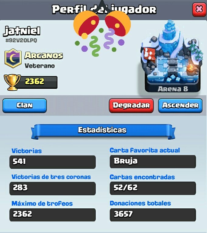 arcanosroyale's tweet photo. 🔝Nuestro veterano @XxjatnielxX a alcanzadi su récord de cópas, logrando conseguir la arena 8🔝
-----------------------
 #ClashRoyale #Arcanos https://t.co/sPWwnNzMxg