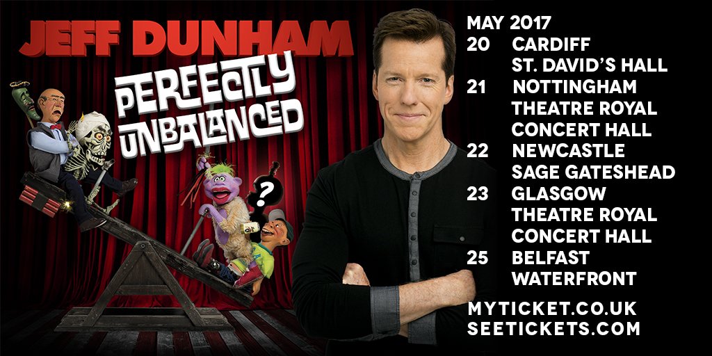 jeffdunham's tweet photo. Hey United Kingdom! All the guys-in-the-trunk and I are coming across the pond for five shows in May! Tickets on sale Fri, 10/28 10am BST! https://t.co/Hdcgn5tMqa
