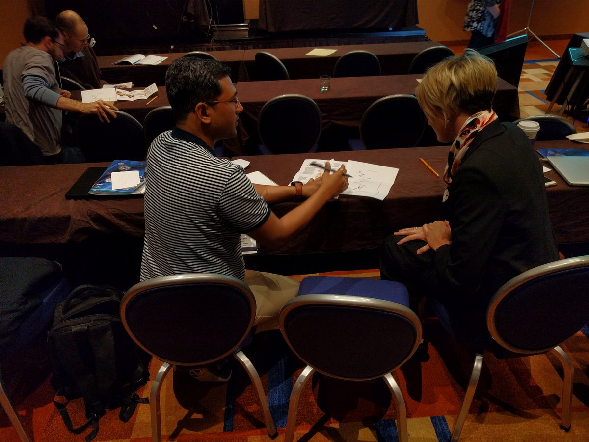 QualEval's tweet photo. Practicing interviewing with and without prompts: "What is InfoVis and do you find InfoVis interesting?" #QualEval #ieeevis https://t.co/TYwDbaLuLr