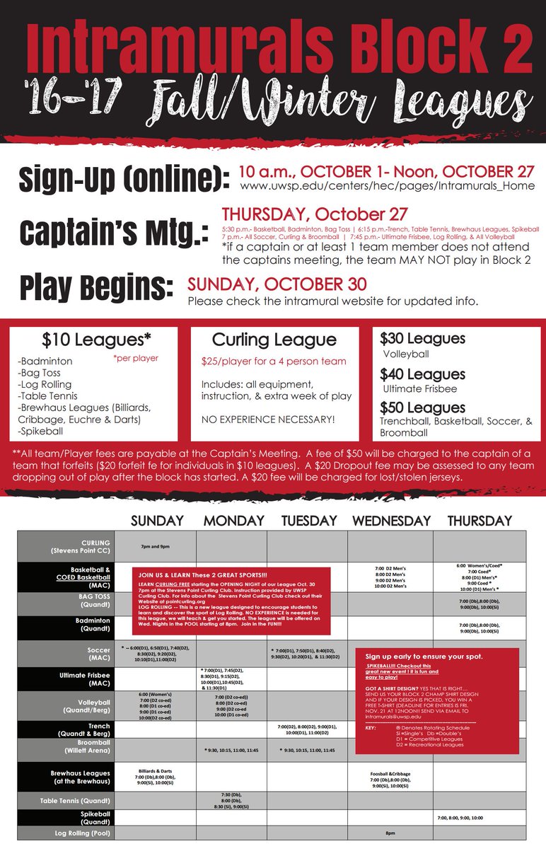 UWSP Intramurals tweet media