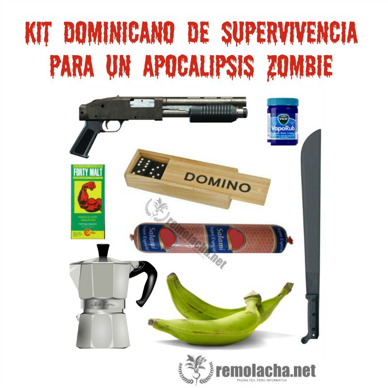 7 razones de porqué el dominicano sobreviviría a un apocalipsis zombie sh.st/4dGMG