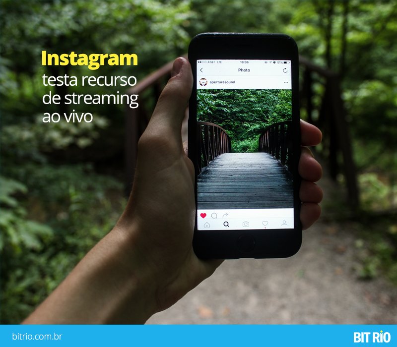 agBitRio's tweet photo. Novidade do dia: o Instagram está testando uma funcionalidade de streaming ao vivo! Será o fim do Periscope? https://t.co/j0GtSMCOZp