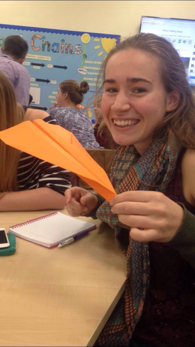 sayce_emma's tweet photo. Our paper aeroplane flew the furthest! Achievement of the day! Such a good activity for Y3 #ysjprimed https://t.co/cgfgZ5zwVb