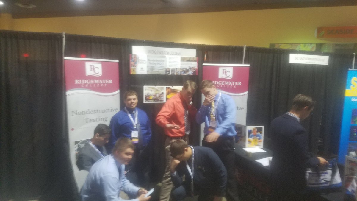 CihlarErik's tweet photo. We out here, booth 847 #ASNT2016 #Ridgewatercollege https://t.co/f9tZFknGLf