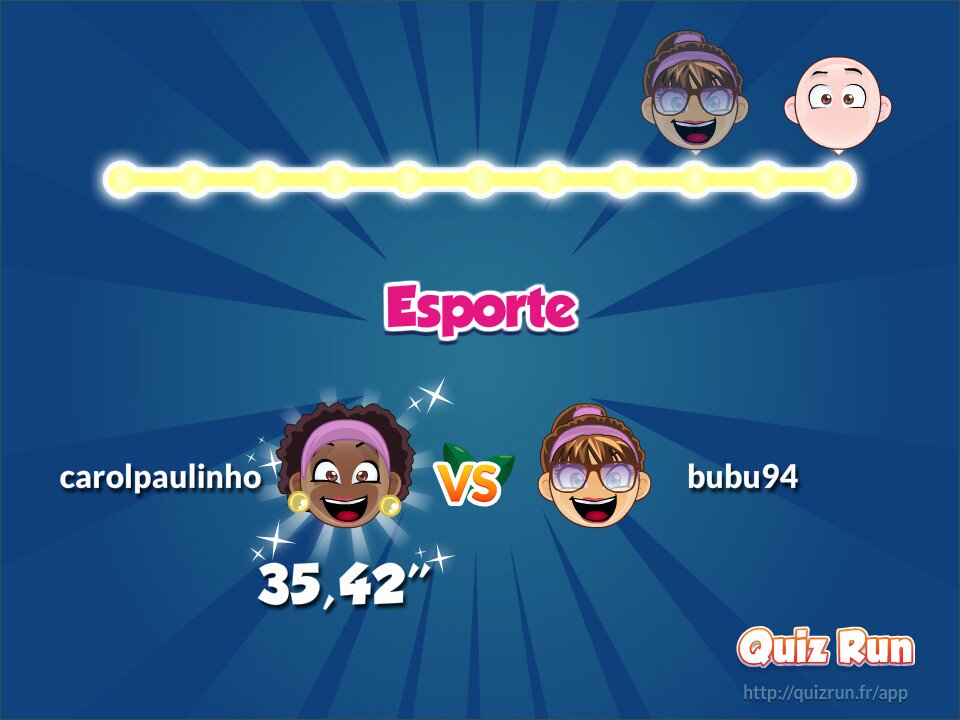 carolinacrsil's tweet photo. Ganhei contra Bruna Marquees no Quiz Run ! Meu nome de usuário é carolpaulinho https://t.co/vV21zSx9BH. https://t.co/MRL6shOeDI