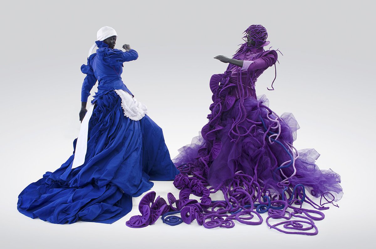 'What does it mean to be a black woman in South Africa today?' – artist Mary Sibande on her work in #SouthAfricanArt ow.ly/1Rjb305sR3F