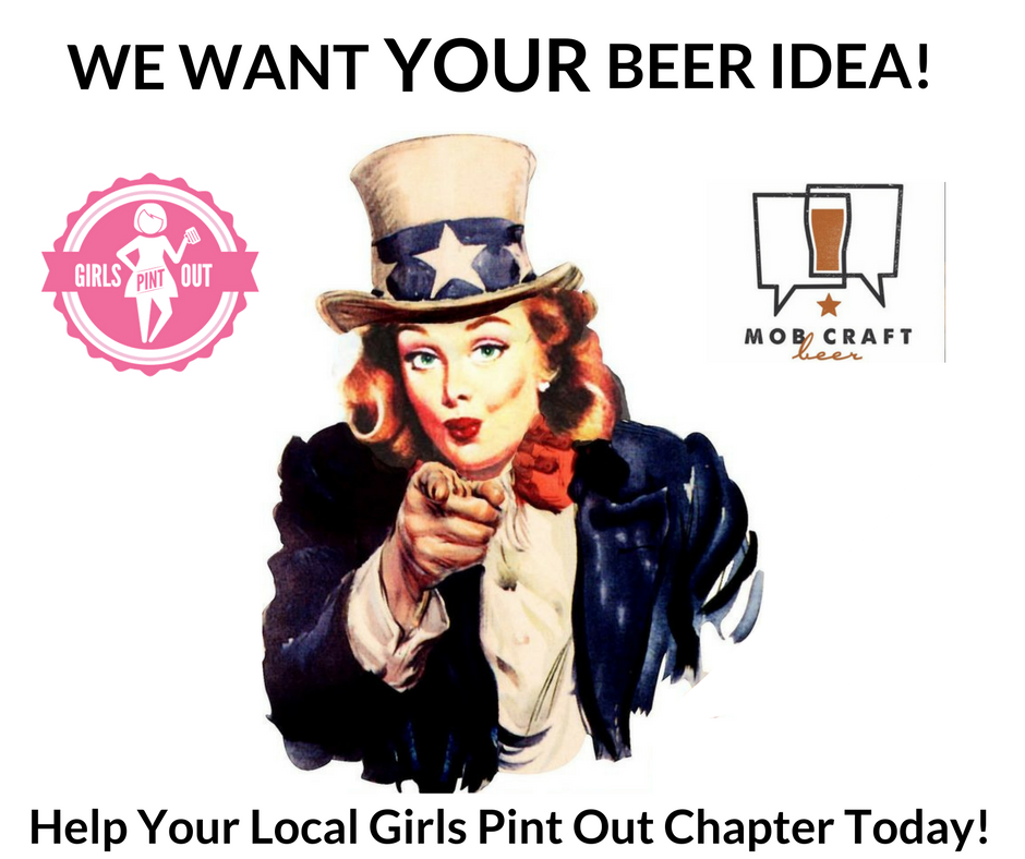 girlspintout's tweet photo. Design our national Girls Pint Out beer w @mobcraftbeer &amp; win a trip to Milwaukee! Details: https://t.co/6ZKx0AyBka https://t.co/KEWUMVOkWj