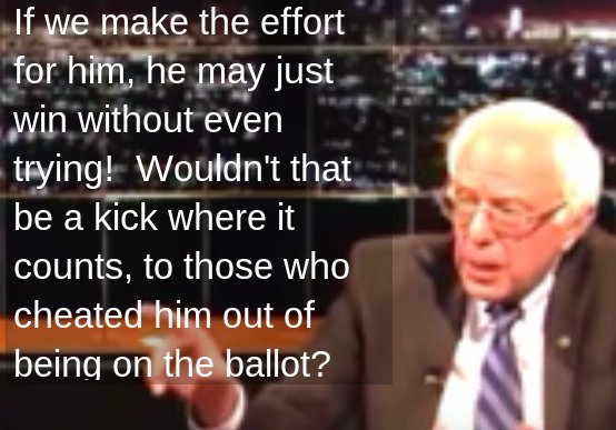 DonaldKronos's tweet photo. 🔥#NoFalseDichotomy #StrongerTogether #BetterWithBernie #ElectAGoodPresident #NeverClump #OpBernard #VoteForBernie #WriteInBernard #WeCanWin🐦 https://t.co/GBJk01DFyM