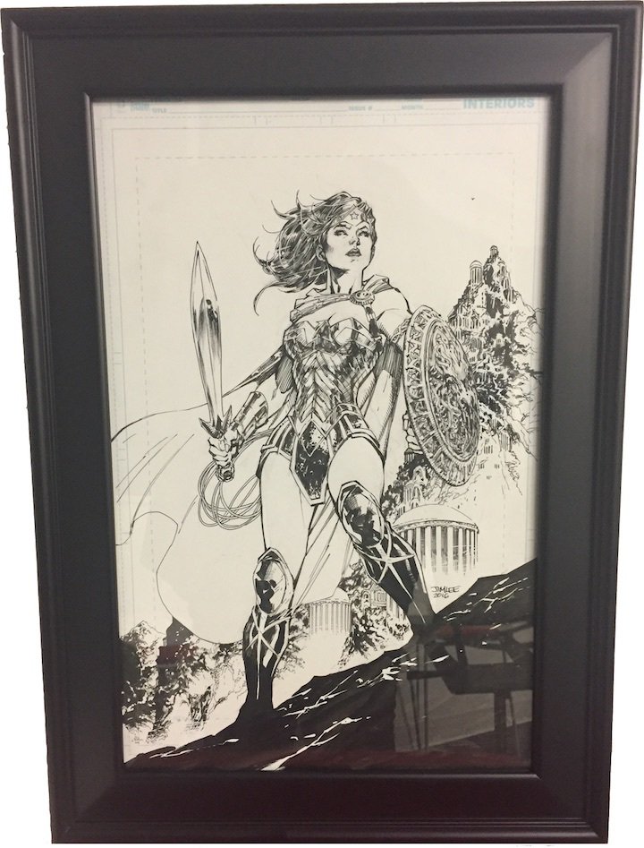 Look it’s <a href="/charitybuzz/">Charitybuzz</a> auctioning my orig Wonder Woman drawing to benefit a great cause- @childrensLA hospital!! charitybuzz.com/catalog_items/…