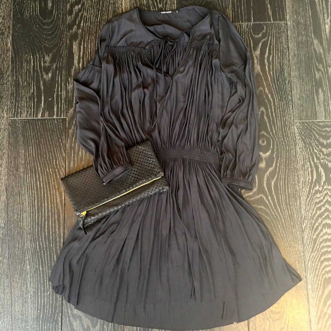 WillowBoulder's tweet photo. Our #OOTD features one of our favorite new Fall arrivals from Calvin Rucker. #calvinrucker #silk #dress #LBD #littleblackdress #fall #fall16 https://t.co/6GLWAnJSzR
