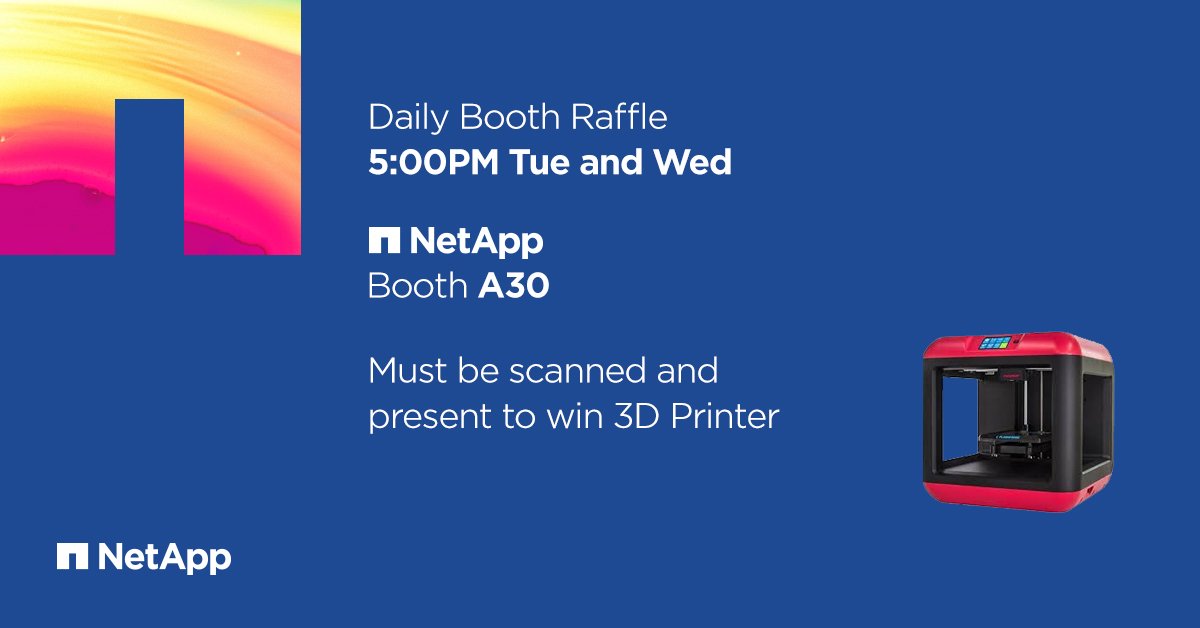 NetAppFrance's tweet photo. .@OpenStack Summit: RDV avec @NetApp - stand A30 Mardi & Mercredi 17h pour gagner une imprimante 3D https://t.co/0Jd7JXb6Gg #NetAppOpenStack https://t.co/9S5ak4yLiT