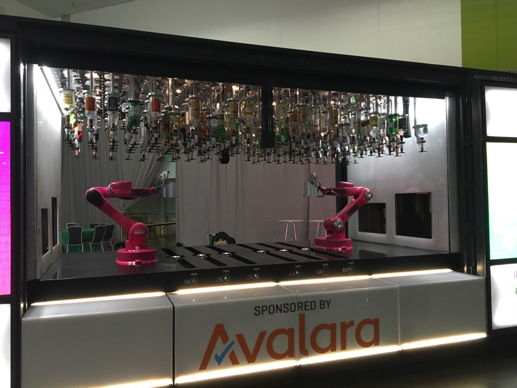 BrianJacqueline's tweet photo. How awesome is the Makrshakr #connectbar #qbconnect @avalara @QuickBooksAU https://t.co/EPDHbcGjgS