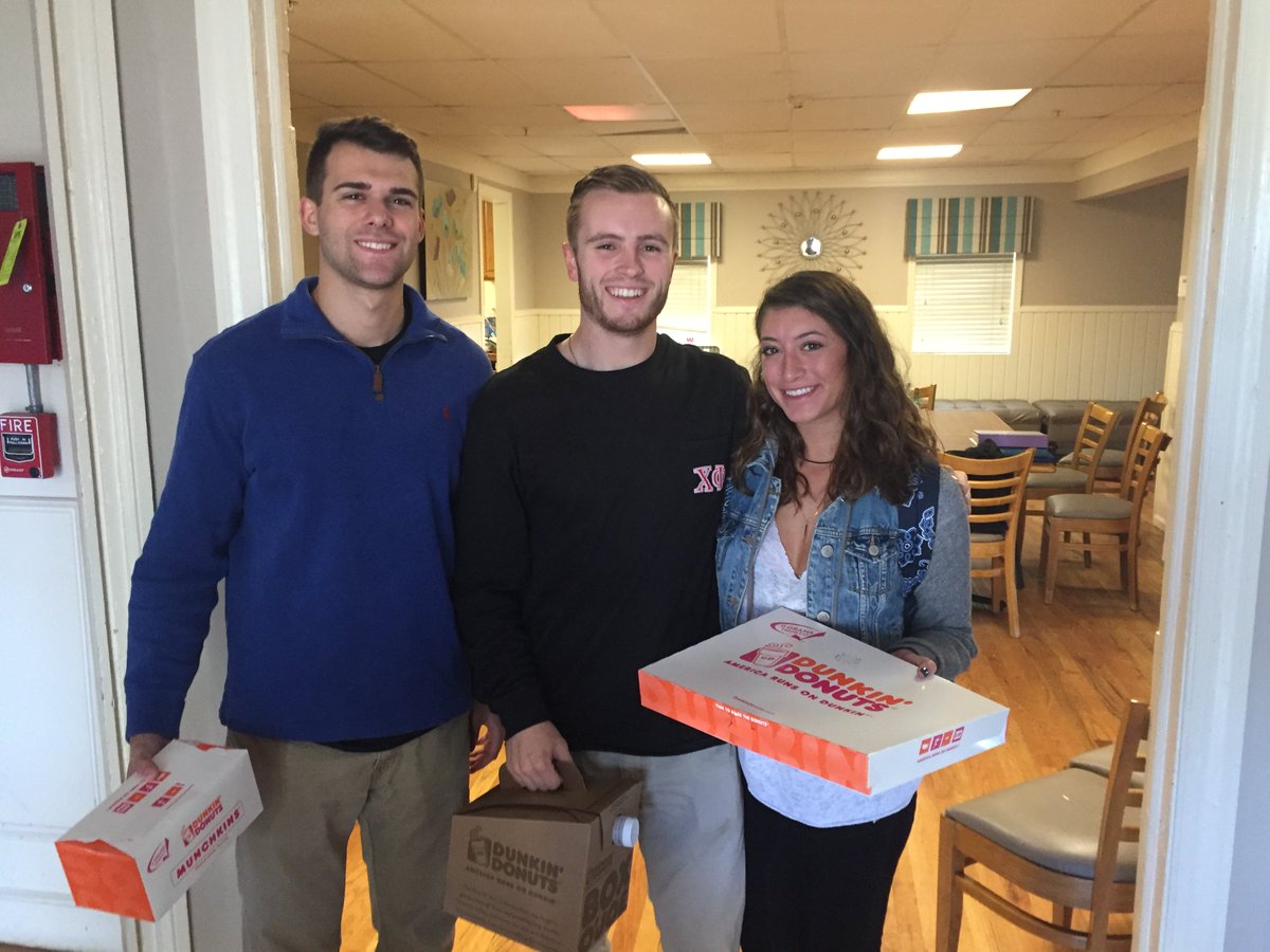 The best way to wake up is with a coffee and donut delivery from some Chi's.