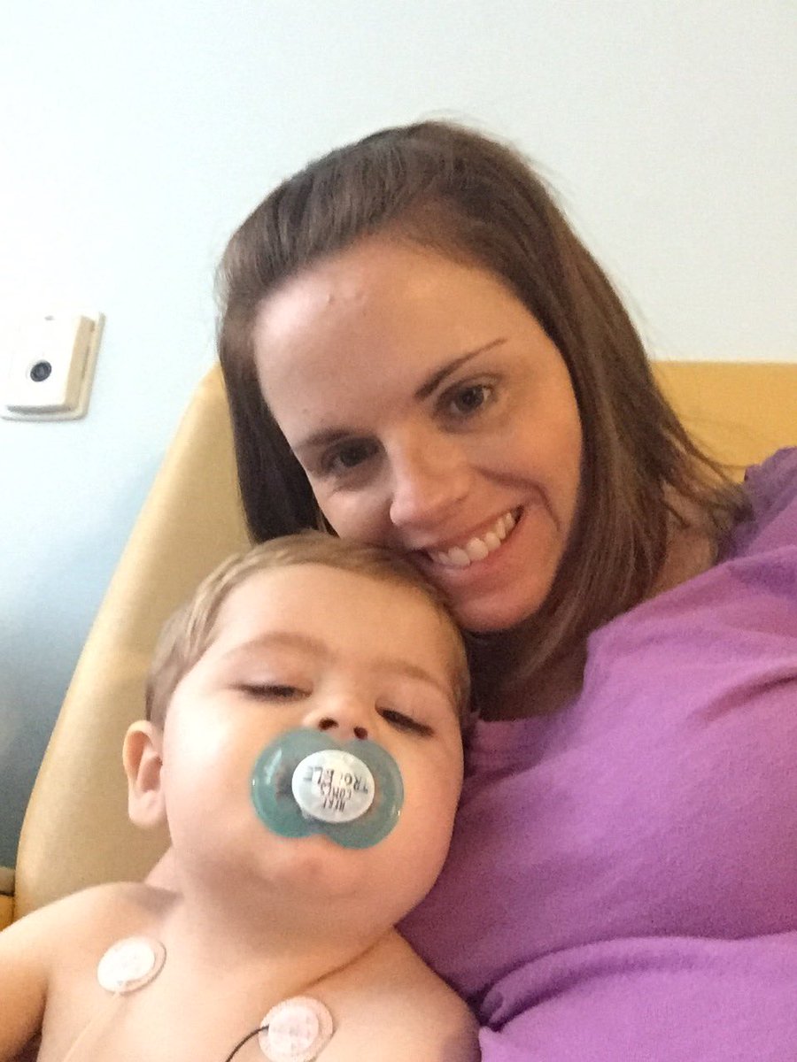 KacyGemini24's tweet photo. Back in the hospital with my little love. At least he has a little smile behind the paci. #KashusWren #hospitalagain https://t.co/bLWbi2x2TO