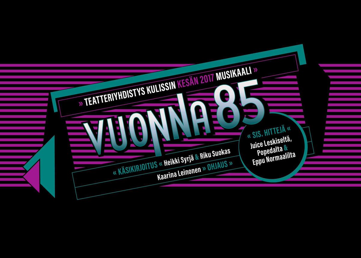 KulissiRy's tweet photo. Ensi kesänä Latoteatterissa kirkuu kasari ja pauhaa suomirockin klassikot! https://t.co/KVcZ3XbnmR