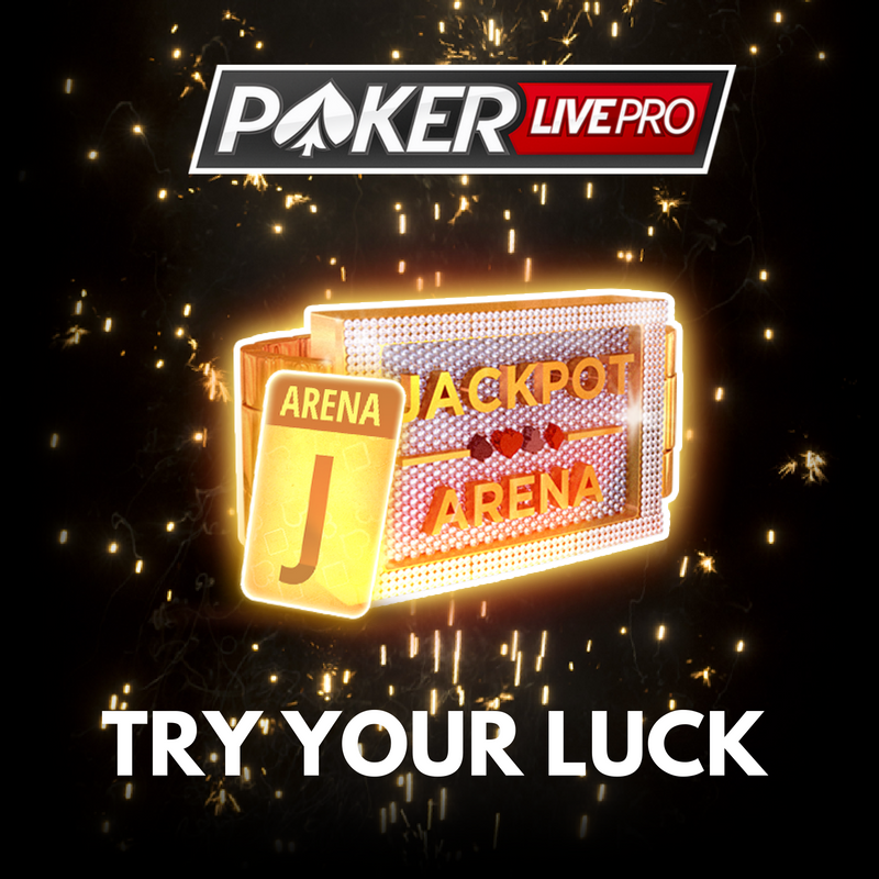 PokerLivePro's tweet photo. #JackpotArena - new tournament mode! Win even 2M GameChips with just a small buy-in 🍀 #poker #onlinepoker https://t.co/gjEq1LLujQ https://t.co/DmJQww78aO