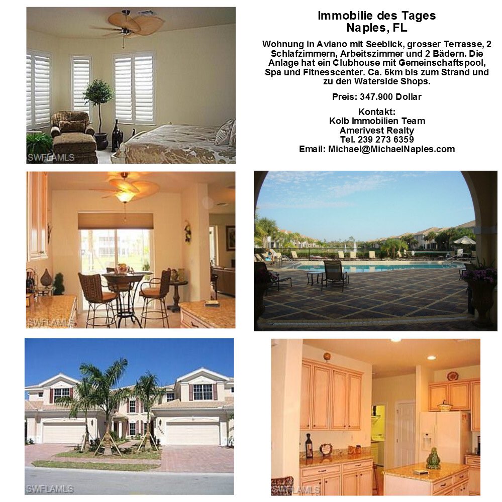 KolbImmoTeam's tweet photo. Neuere Wohnung mit Seeblick in gepflegter Anlage in #Naples, #Florida - #Immobilie #Kolb #Makler #Ferienwohnung #Tennis #Golf von #Mexiko https://t.co/HHvOtumiDl