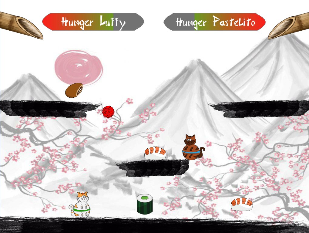 JuanCarlosGdM's tweet photo. Y muy contento con nuestro juego, #FatKats. Dos gatetes bien alimentados peleando por comida ๐๐ https://t.co/GZV4LyoVbx @GranadaGameJam https://t.co/ExLlek8axI