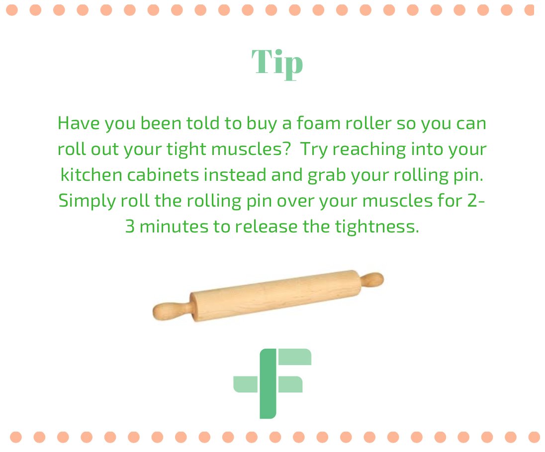 FunctionizePT's tweet image. Tip of the day! #functionizehealth #Physicaltherapy #rollingoutmuscles #PT #nationalphysicaltherapymonth
