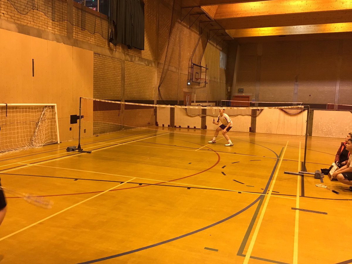 holycrossham's tweet photo. Our Junior Badminton team in action at John Wright. #retainthetrophy https://t.co/hhiafUgjix