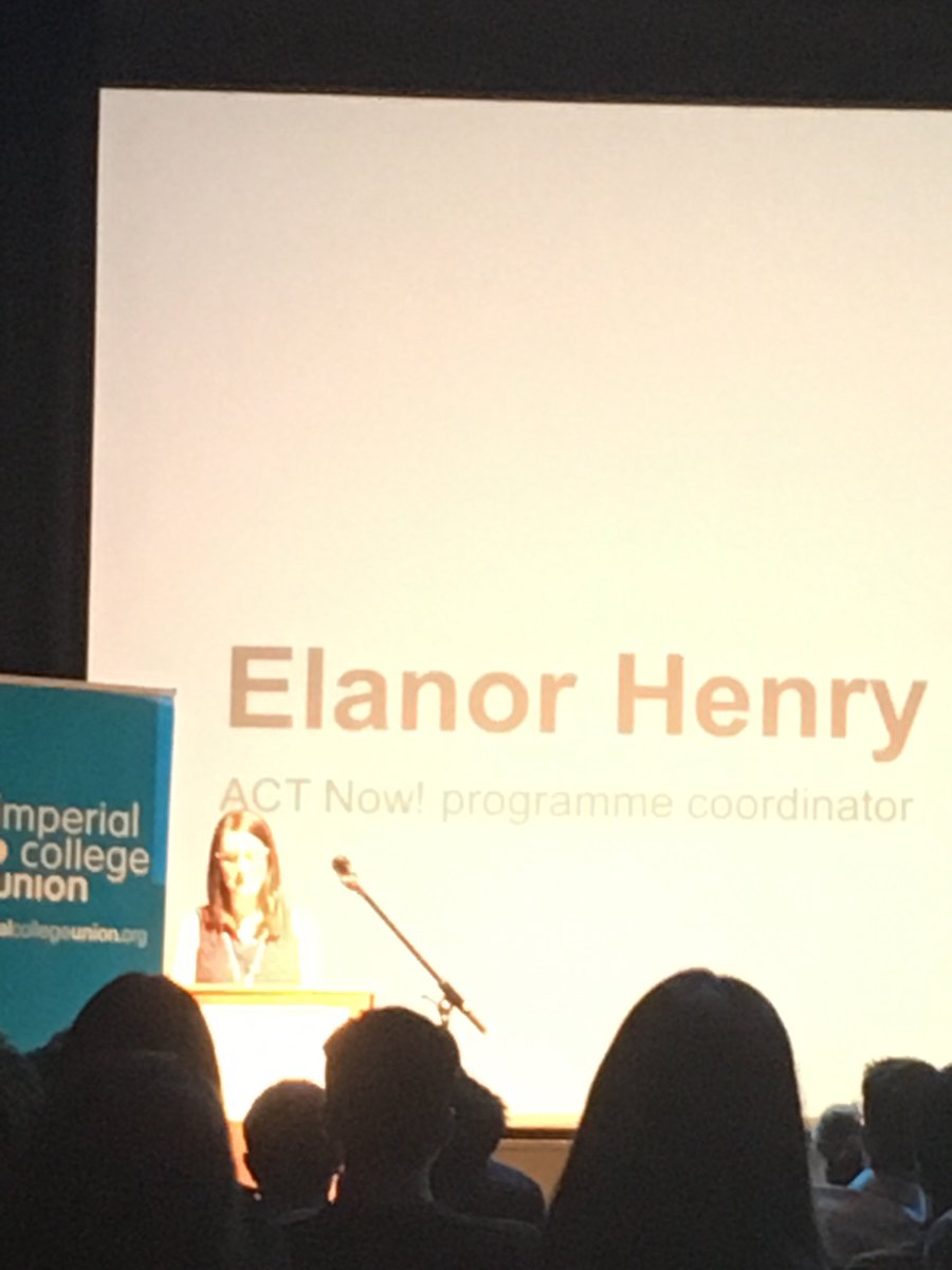 icu_SD's tweet photo. Elanor is up now! Giving us more details about ACT now! #ourimperial @icunion @imperialcollege https://t.co/9MWMCT2Elu