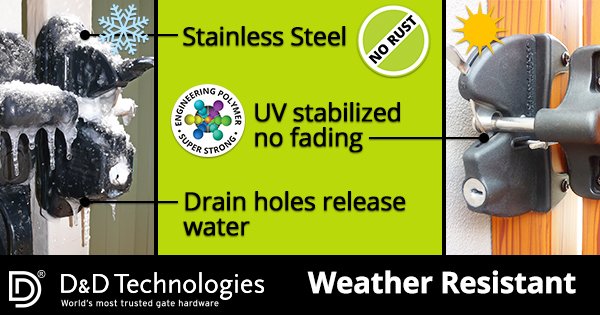 DDTechGlobal's tweet image. Upgrade your gate hinges &amp;amp; latch before #winter strikes. #GateLatch #GateHinge #WeatherResistant ddtechglobal.com