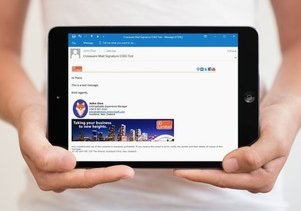 TeamCrossware's tweet photo. Struggling with consistent #branding? Take control with #CrosswareMailSignature! #email https://t.co/RKBR7dy4Vn https://t.co/EOeZ8jwEEo