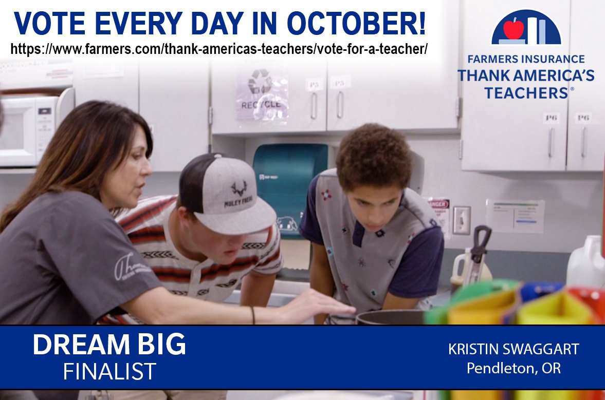 PendletonSD's tweet image. One week to go! Vote Every Day through October 31 for Chef K!farmers.com/thank-americas…