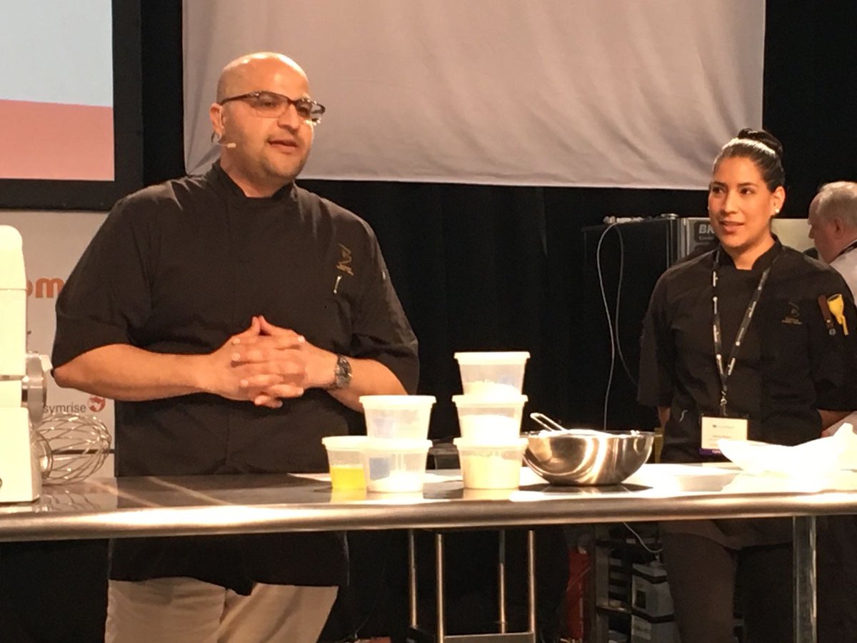 sogoodmag's tweet photo. Time for the @bachour1234 masterclass with Karina and Sandro from @bachourbb in a crowded #StarChefs2016 https://t.co/k4xrpym0W3