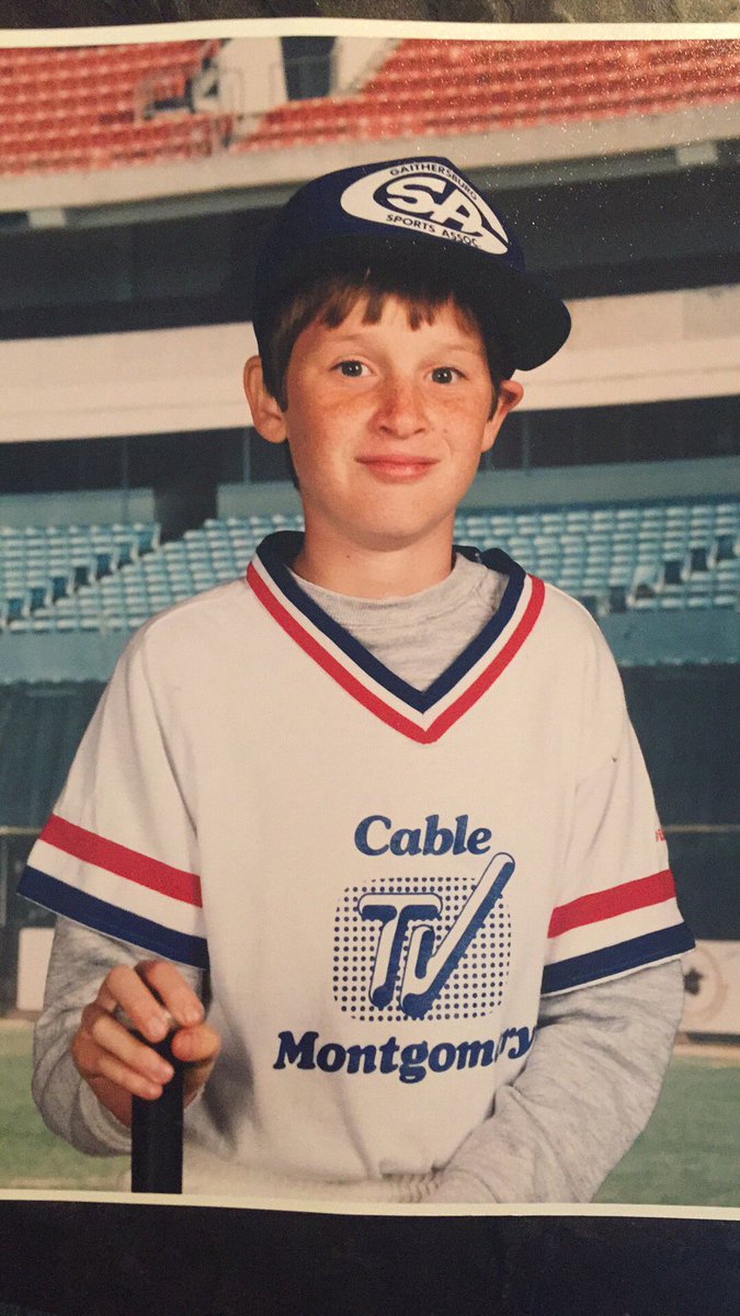 CoachHaymaker's tweet photo. My mom just sent me some pictures. Even at 10, my tilted hat swag game was strong. https://t.co/HWih3Fdotq