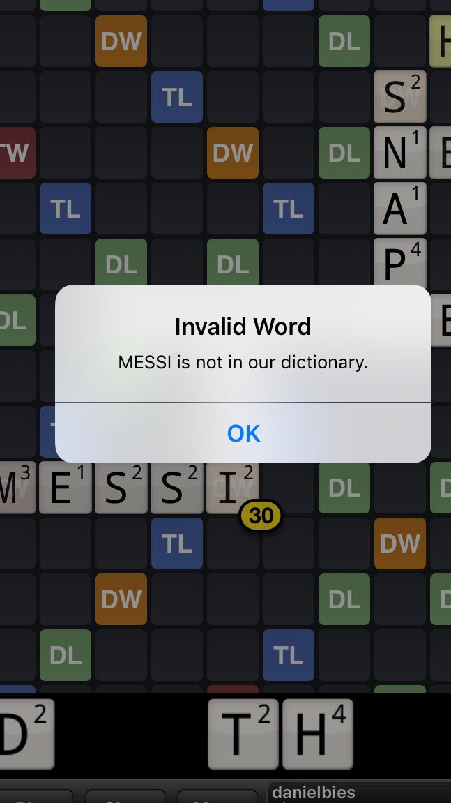 danielbies's tweet photo. Belachelijk spel #wordfeut @MessiStats #Messi https://t.co/nyH4Lwc0ak