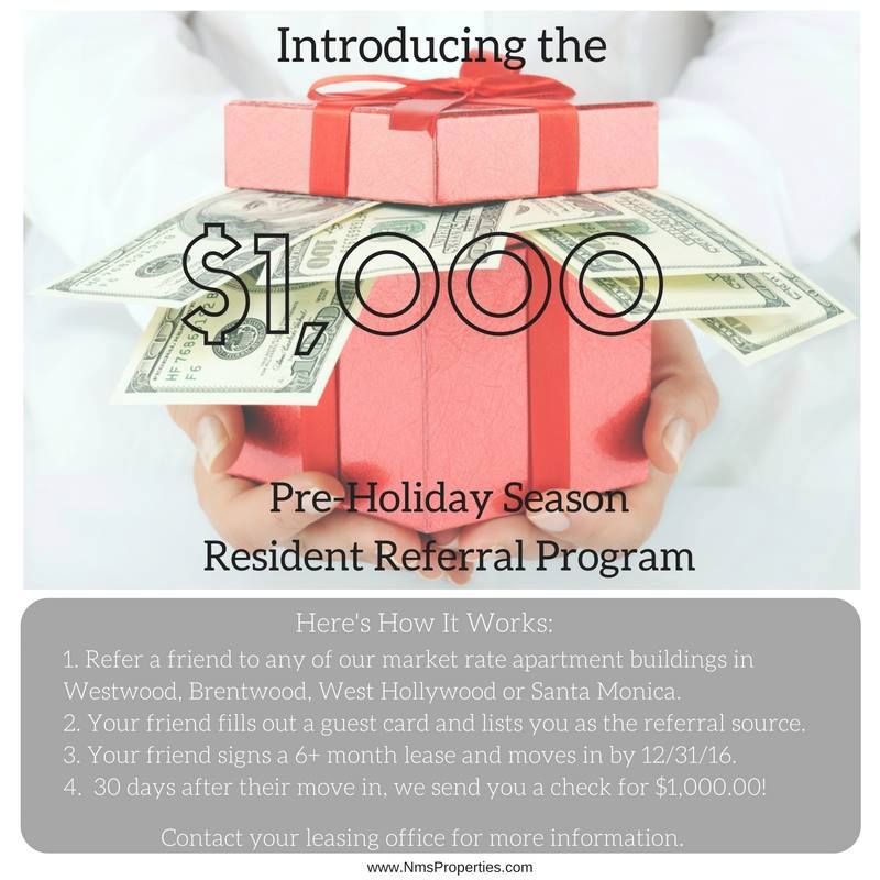 LuXeOverland's tweet photo. RESIDENTS! Refer a friend to any of the eligible #apartment homes listed an earn a $1000 resident referral fee! https://t.co/1ATp2ZEizW