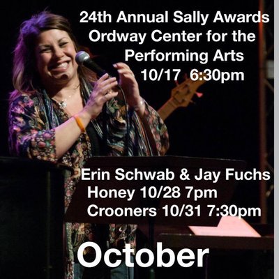 ErinSchwabMN's tweet photo. THIS WEEK! Friday,10/28, @honeympls, 7pm. Monday, 10/31, @Crooners_Lounge, 7pm. Both with Jay Fuchs. @JasonShowTV Tues/Thurs/Fri #HackDiva https://t.co/tvgCRXA1Py