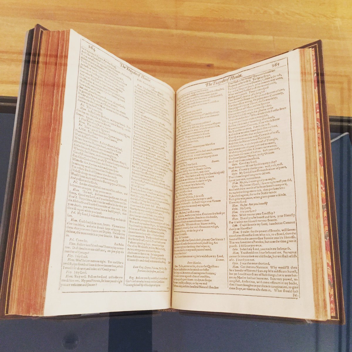 UVALibrary's tweet photo. The #FirstFolio is at @UVA for 2 more days—if you haven't yet, come see it at @RareUVA #hoosfolio #rundontwalk https://t.co/r1lIhu8b0A