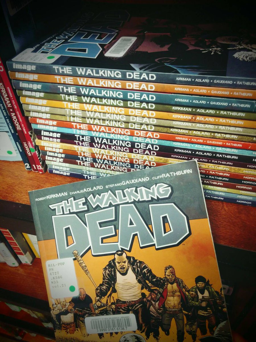 UNBLibraries's tweet photo. If you're in the mood for The Walking Dead we've got #GraphicNovels! #TWD #walkingdead #walkingdeathseasonpremiere #PopularReading https://t.co/uhzhb1F9aw