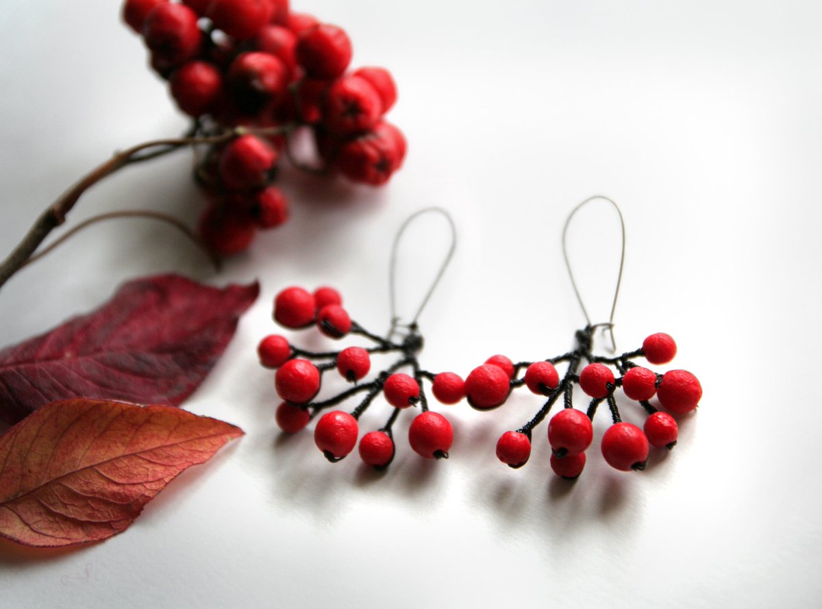 HelloMrApril's tweet photo. Sweet Rowan Berry Earrings: https://t.co/91auK4Inwc

#handmade #earrings #etsy #onlinecraft https://t.co/rRkEUzLg6W